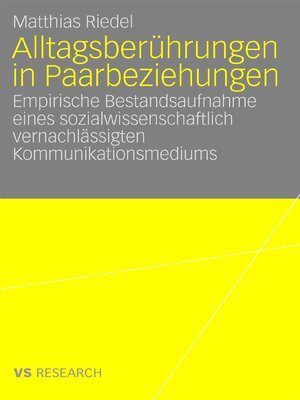 cover image of Alltagsberührungen in Paarbeziehungen